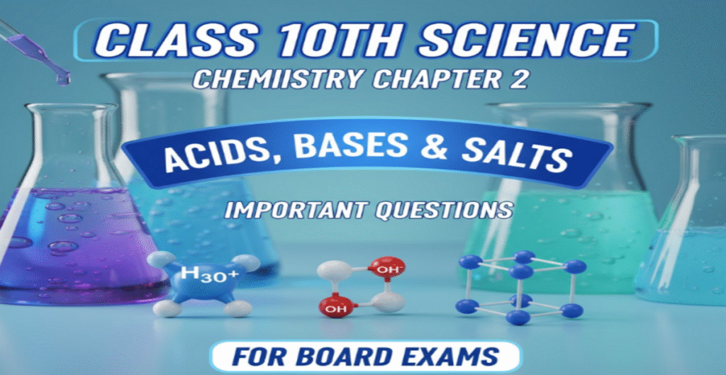 Class 10 Science (Chemistry) Ch-2 Acid, Bases, and Salt | IMPORTANT QUESTIONS Questions