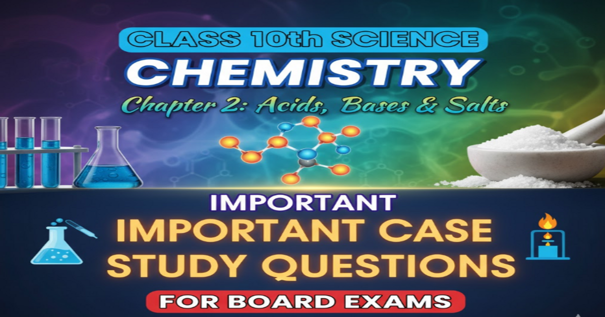 Class 10 Science (Chemistry) Ch-2 Acid, Bases, and Salt | CASE STUDY IMPORTANT QUESTIONS Screenshot 2025 11 12 140314