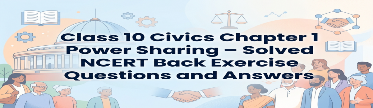 Class 10 Civics Chapter-1 Power Sharing – Solved NCERT Back Exercise gemini generated image jdfhxwjdf